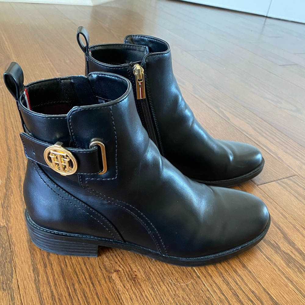 Tommy Hilfiger Black Ankle Boots